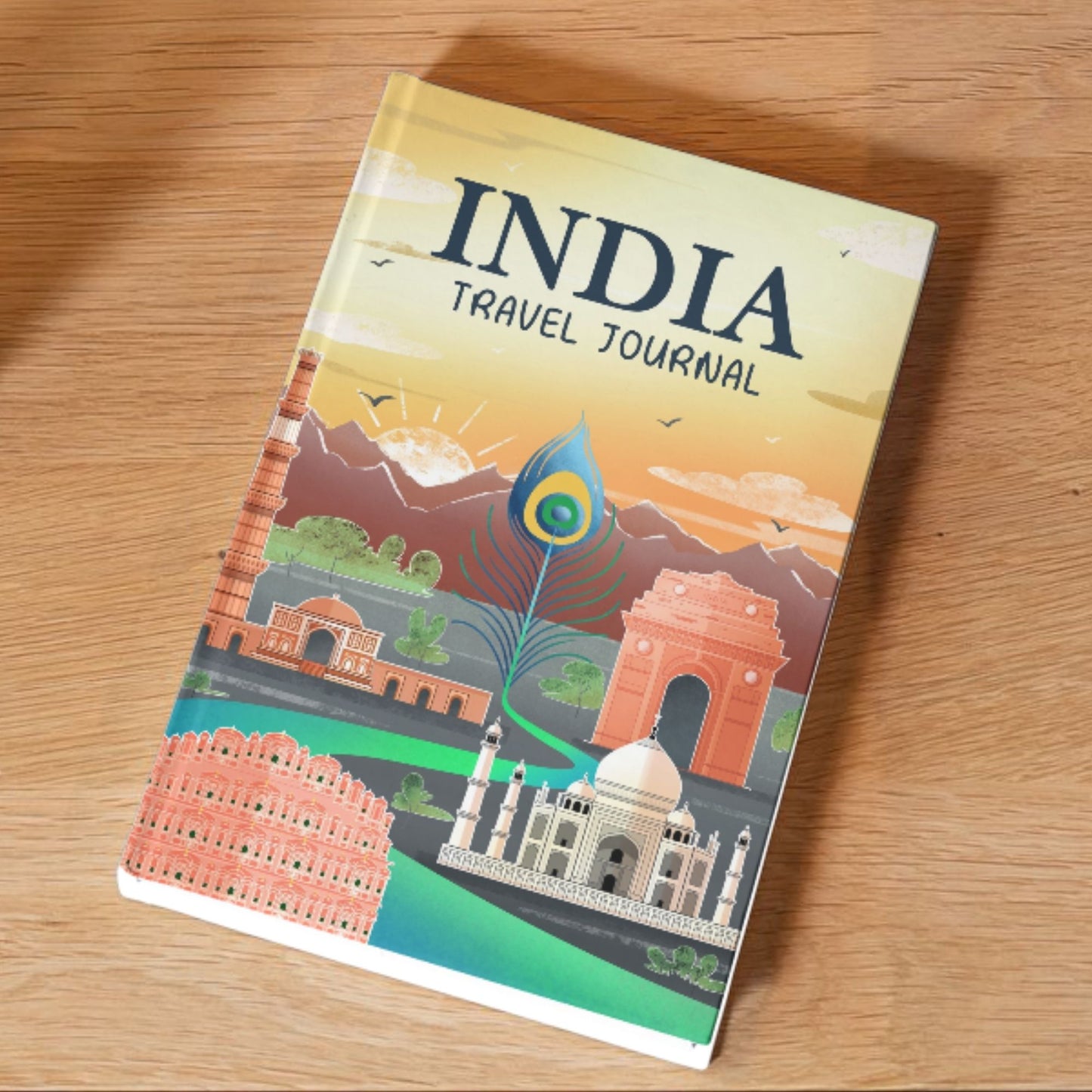 The Write Way India Travel Journal | Travel Scrapbook & Memory Album | 150+ Pages for Notes, Photos & Stickers | Perfect Gift for Travelers, Backpackers & Explorers | Travel Keepsake Book Made in India