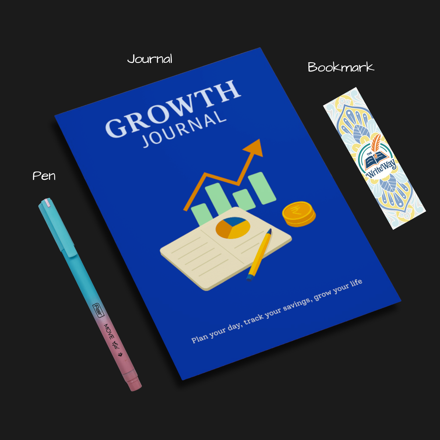The Write Way Growth Journal | Personal Finance Planner & Money Tracker | Pages for Budgeting, Goals, Expenses & Reflections